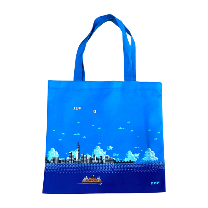 1 Up Pixel Ferry Tote Bag by Richmond Hood Company