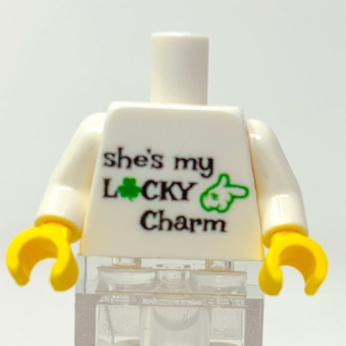 She's My Lucky Charm St. Patrick's Day Minifig Torso by B3 Customs