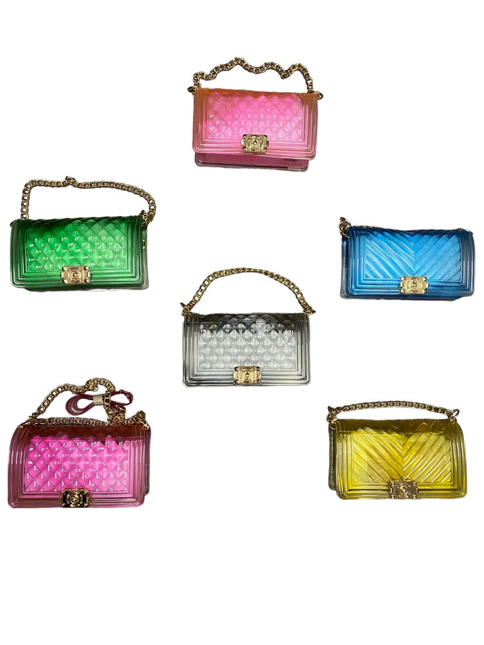 Assorted Transparent Jelly Shoulder Bag by The House of Stylez