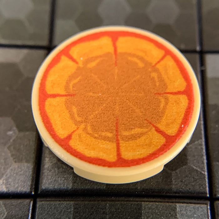 Cheese Pizza Pie - Custom (2x2 Round Tile) by B3 Customs