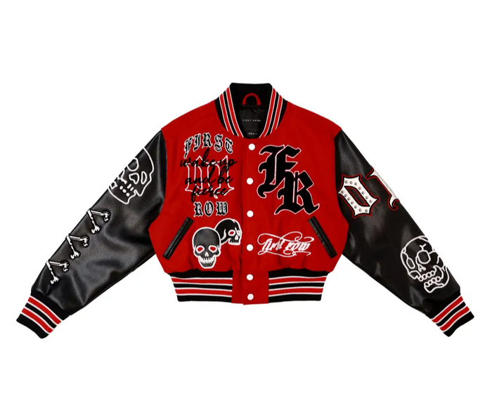 Wake Up and Be Fierce Varsity Jacket {Vegan Leather Sleeves} by The House of Stylez