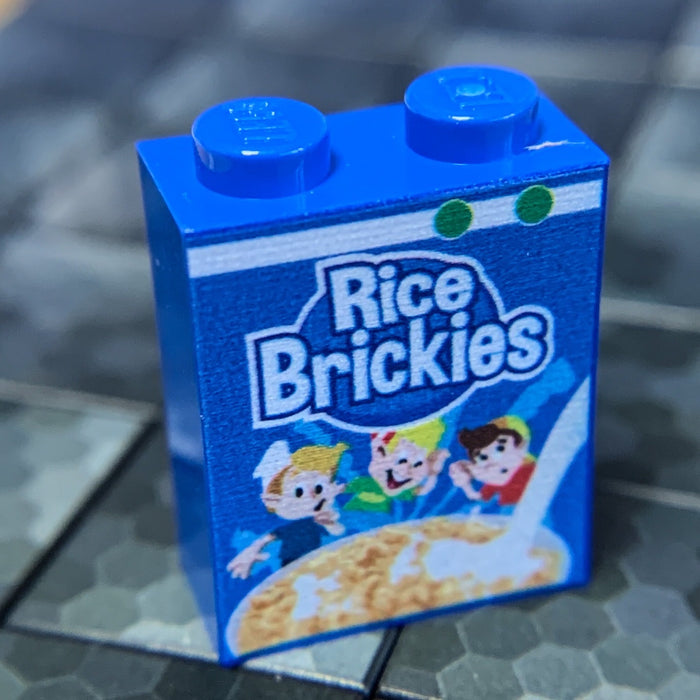 Rice Brickies Cereal - Custom Printed 1x2x2 Brick by B3 Customs