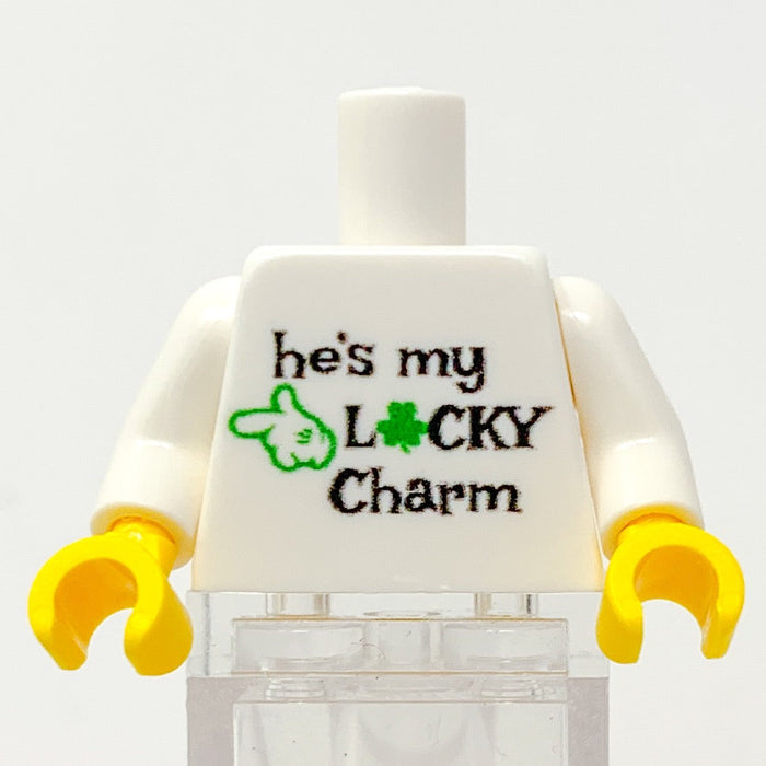 He's My Lucky Charm St. Patrick's Day Minifig Torso by B3 Customs