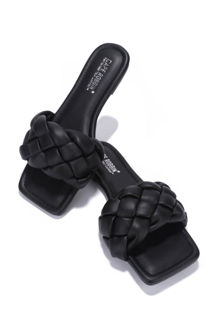 Slide Sandals: Vanessa Gyrl - Black by The House of Stylez