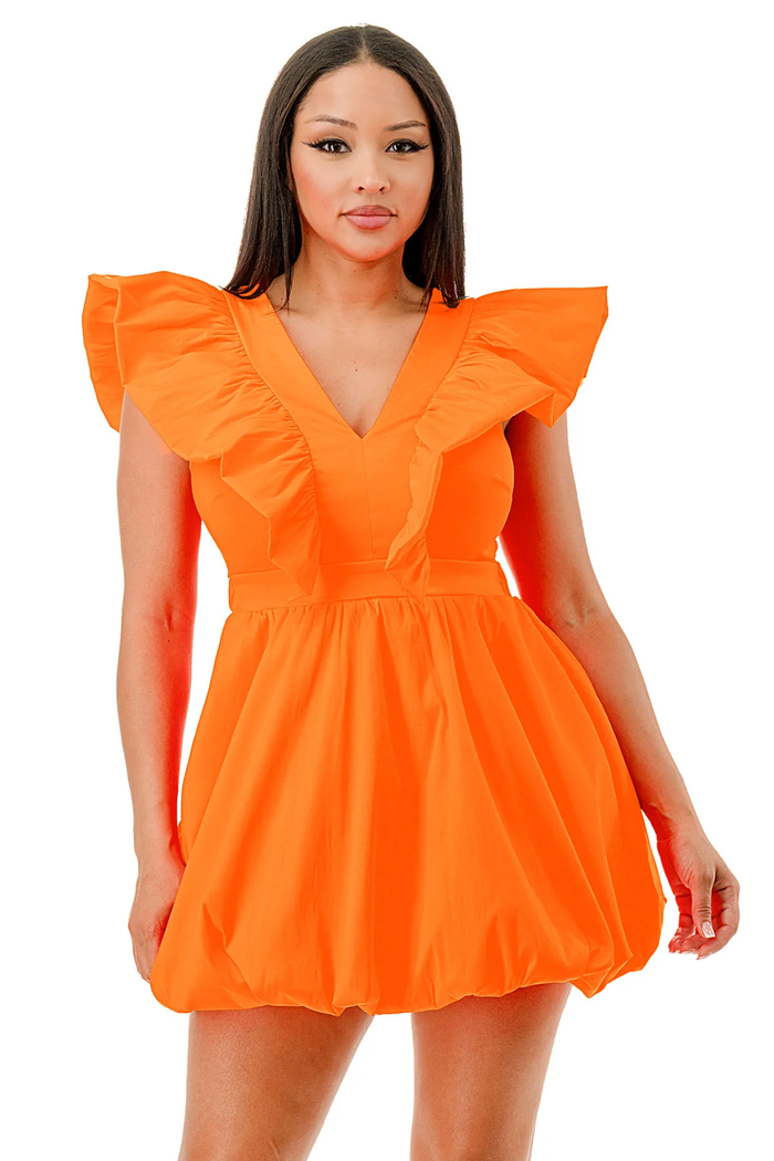 Deep V-Neck Sleeveless Dress by The House of Stylez