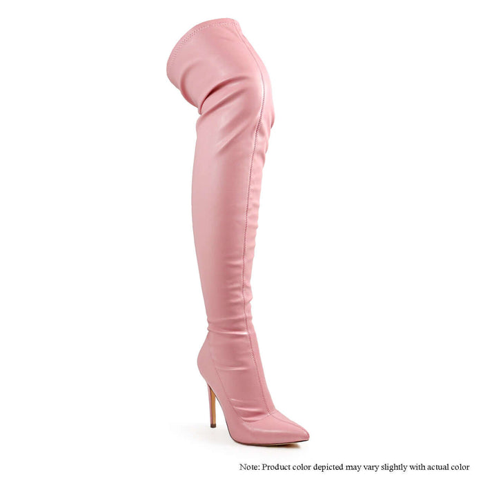 Gisele - Pink PU {Order 1/2 Size Larger} by The House of Stylez
