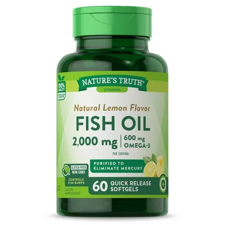 Nature's Truth Fish Oil 1, 000 Mg Lemon Flavor 60 Softgels by Pasteur Pharmacy