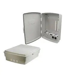 IN STOCK! L-com NBP141004-100 Weatherproof Enclosure, 14x10x4in, 120VAC w/ Hook & Loop Mounting, NB Series by Silarius