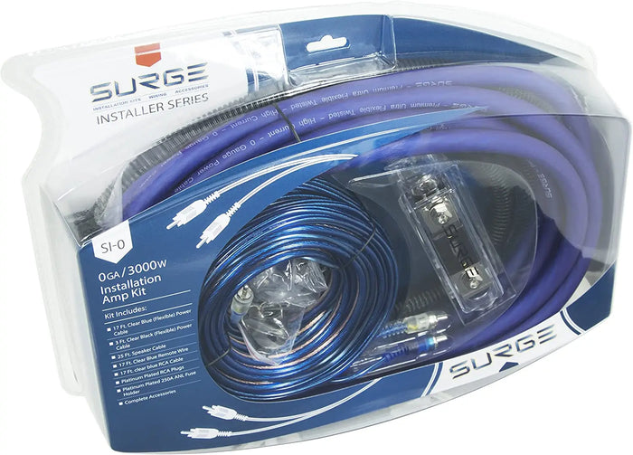 IN STOCK! Surge SI-0 Installer Series Amp Installation Kit (0 Gauge, 3,000 Watts) by Silarius