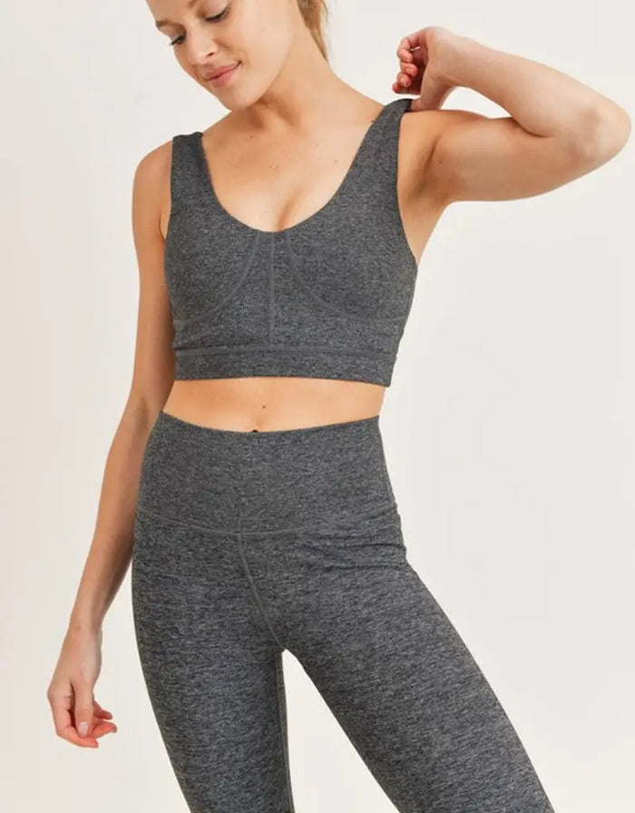 In The Air Sports Bra - H Grey by Boutique 23