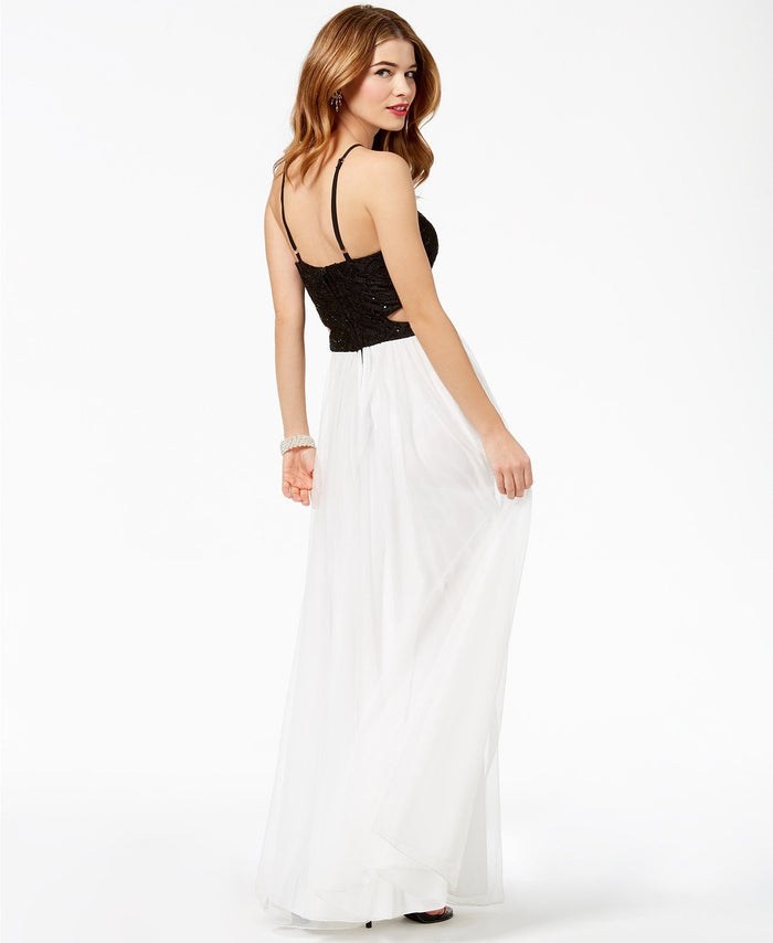Speechless Juniors Lace Infinity-Waist Gown, Various Sizes by Vanessa Jane