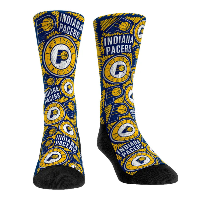 Indiana Pacers - Logo Sketch by Rock 'Em Socks