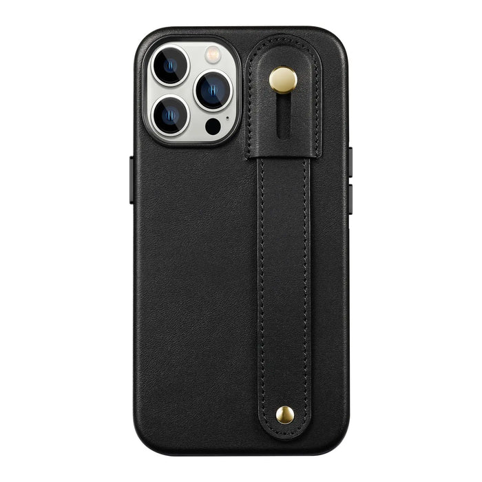 Indy Series Leather FingerGrip Case - iPhone 14 Pro Max - CP00363 CP00364 CP00365 CP00366 by Zerodamage Sahara Case LLC