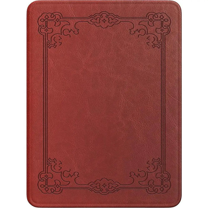Indy Series Ornate Border Vegan Leather Folio Case - Amazon Kindle Paperwhite and Kindle Colorsoft by Zerodamage Sahara Case LLC