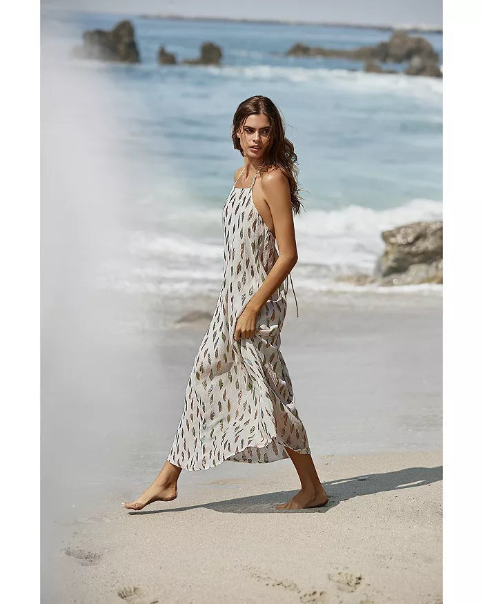 PQ Swim Womens Chantel Printed Cover Up Maxi Dress, XS by Vanessa Jane