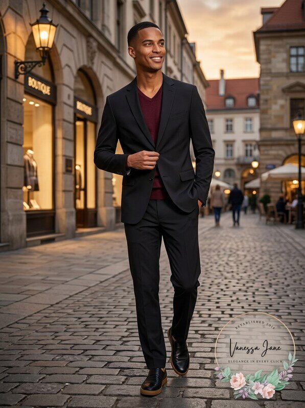 Calvin Klein Men’s Slim-Fit Stretch Solid Sport Coat, Size 40R by Vanessa Jane