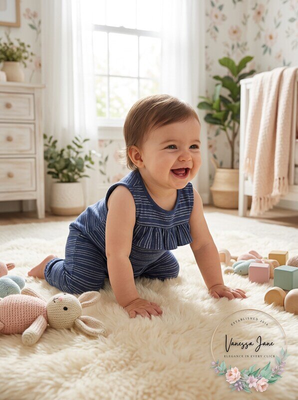 First Impressions Baby Girls Metallic Striped Jumpsuit, 0/3 Months by Vanessa Jane