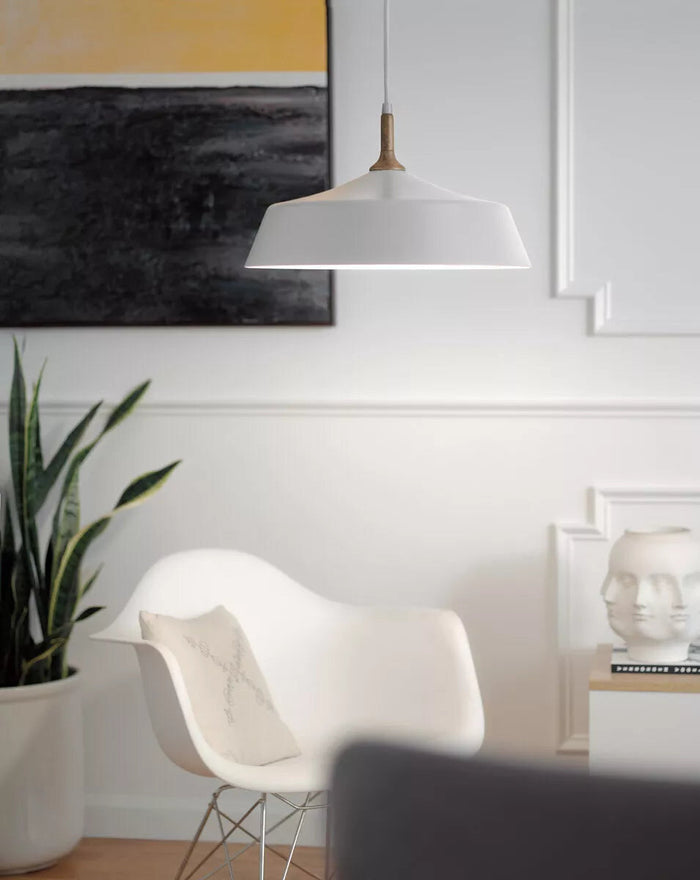 Kichler Lighting 43683WH Danika 1 Light 16 inch White Pendant Ceiling Light by Vanessa Jane