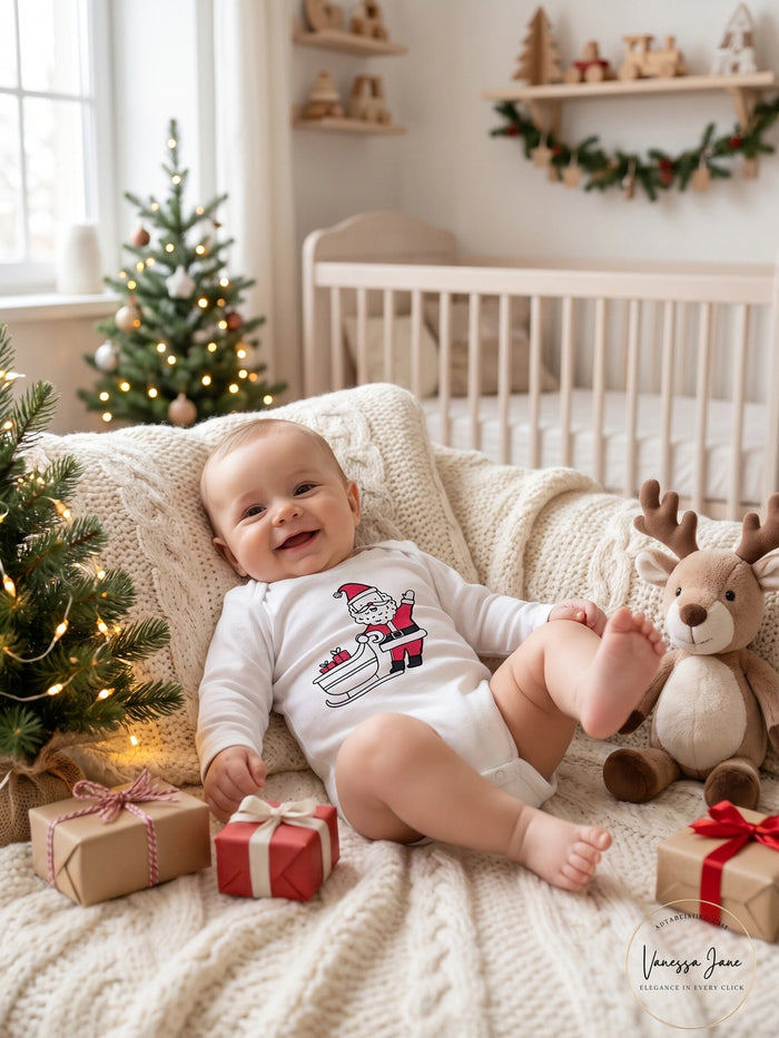 Carter's Infant Bodysuit Santa, Infant/3Months by Vanessa Jane