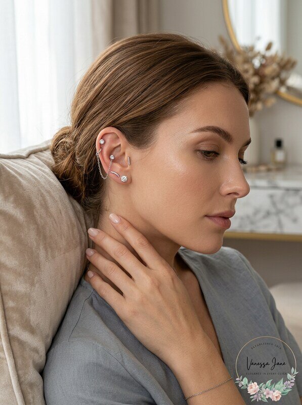 I.n.c. Silver-Tone 4-Pc. Set Crystal Stud Earrings by Vanessa Jane