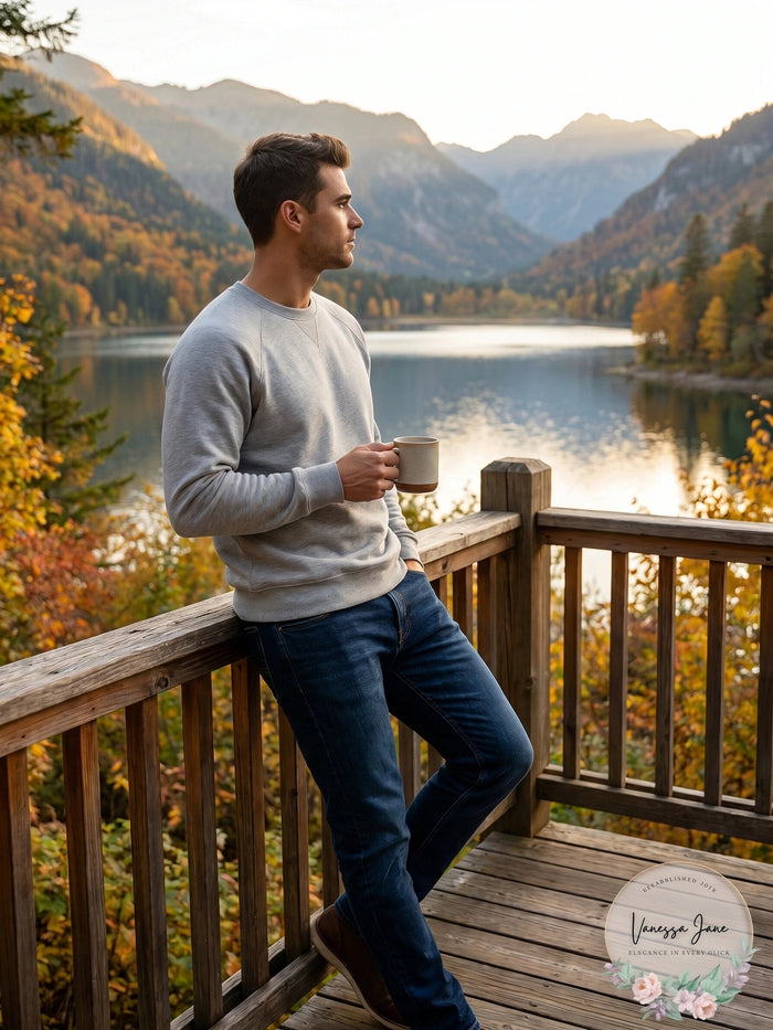 And Now This Men’s Raglan Sweatshirt by Vanessa Jane