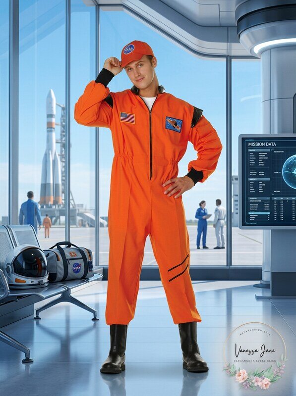 RG Costumes Shuttle Hero Teen Costume, Size 16-18/Orange by Vanessa Jane
