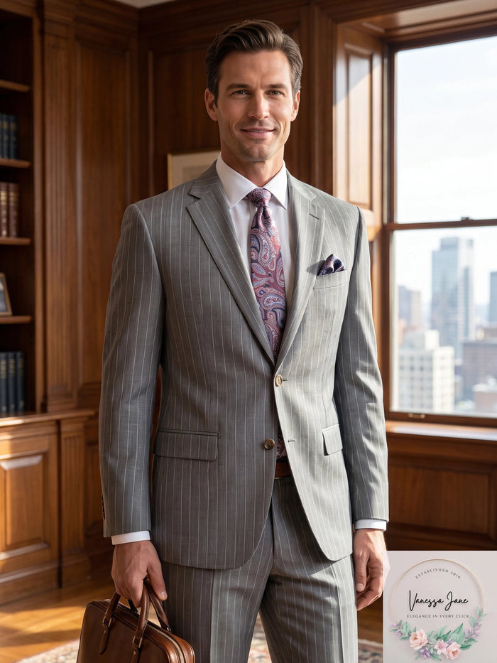 Lauren Ralph Lauren Men's Ultraflex Classic-Fit Wool Suit Jacket by Vanessa Jane
