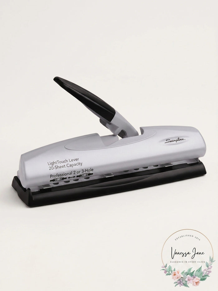Swingline LightTouch Lever Professional 2- or 3-Hole Punch, 20-Sheet Capacity by Vanessa Jane