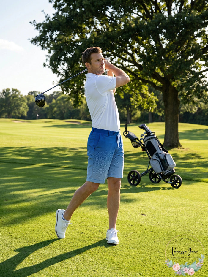 Attack Life by Greg Norman Mens Halftone Fade Shorts, Size 44 by Vanessa Jane