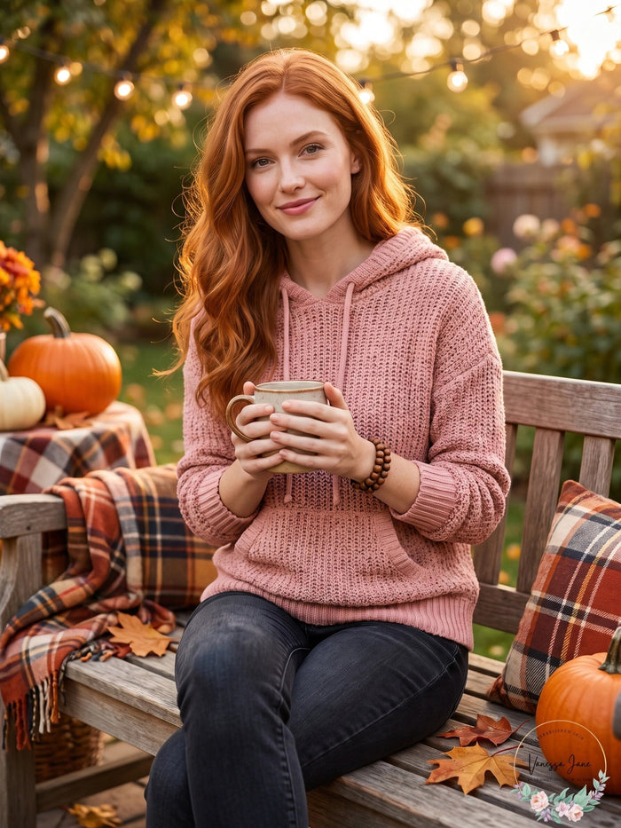 Hooked up by Iot Juniors Popcorn-Knit Hoodie by Vanessa Jane