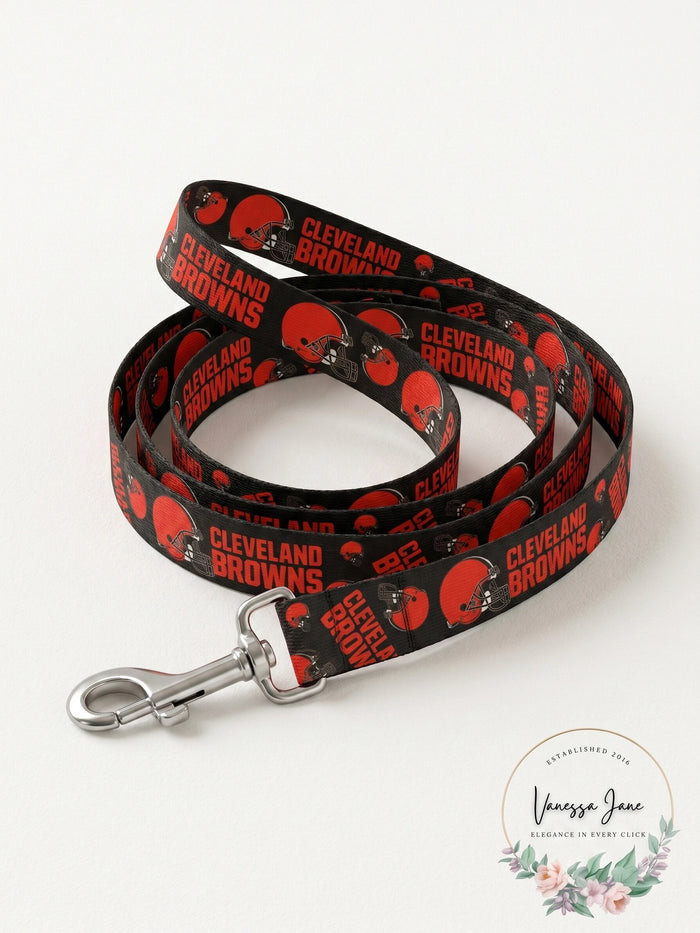 NFL Cleveland Browns Team Pet Leash, 0.375-inches by 60-inches by Vanessa Jane