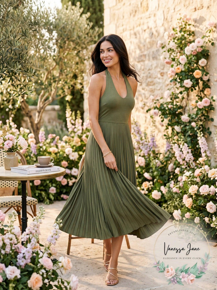 Avec Les Filles Green Maxi Dress, Size Medium by Vanessa Jane