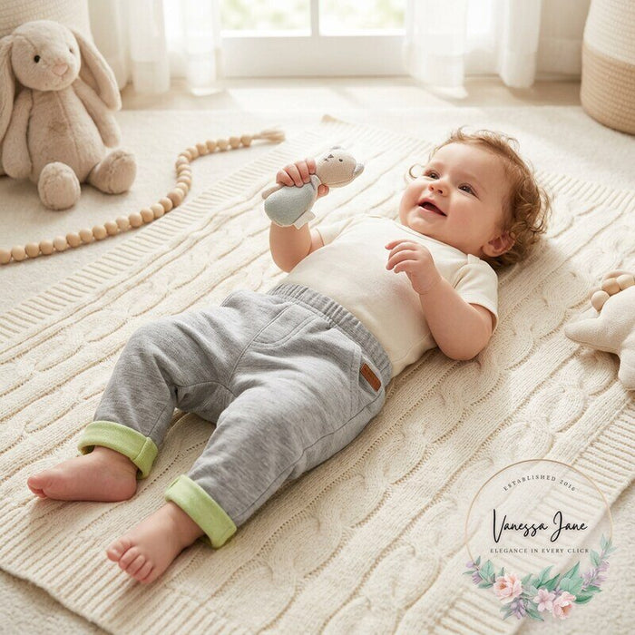 Robeez Baby Knit Soft Cozy Terry Pants 3-6 Months by Vanessa Jane