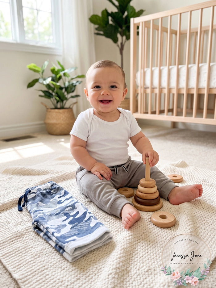 Koala Baby Boys 2 Piece Pant Set – Nightshadow, Size Newborn by Vanessa Jane