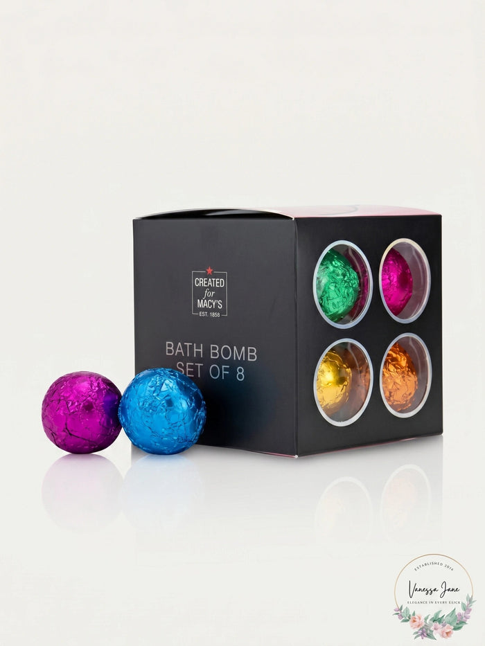 RH Macy Beauty Collection 8 Piece Bath Bomb Gift Set by Vanessa Jane