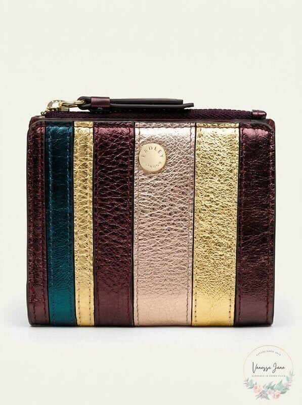 Radley London Womens Clifton Leather Metallic Bifold Wallet by Vanessa Jane