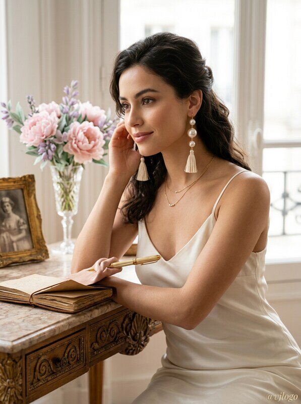 Thalia Sodi Gold-Tone Imitation Pearl and Tassel Drop Earrings by Vanessa Jane