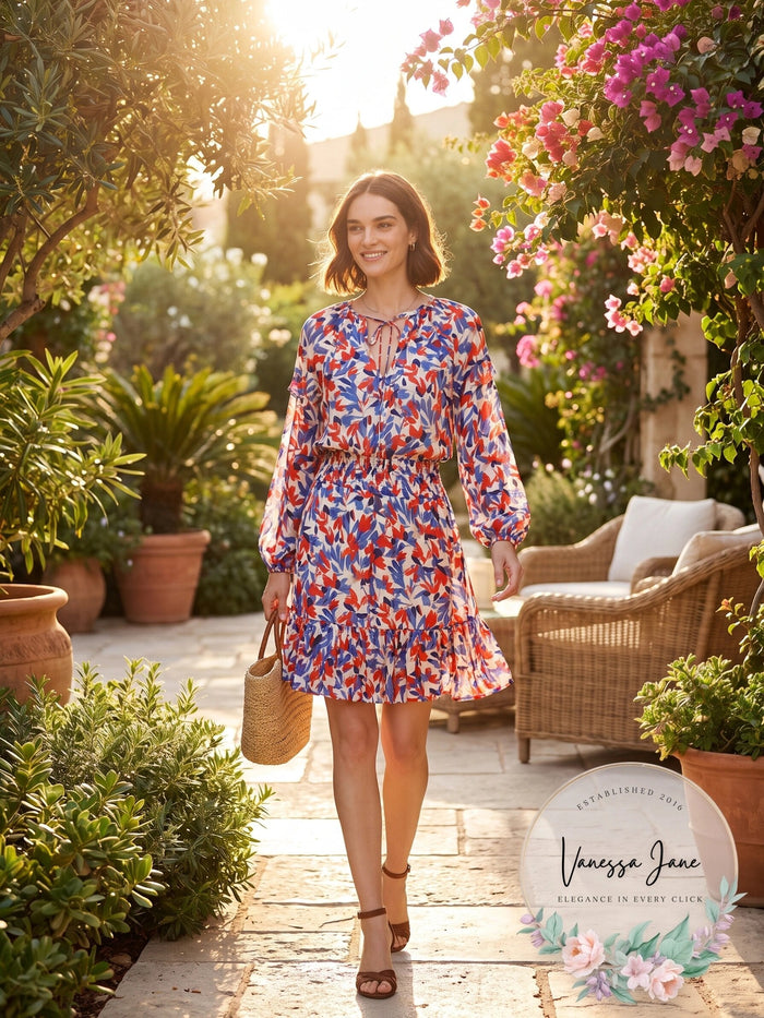 Lauren Ralph Lauren Floral Crinkled Georgette Dress by Vanessa Jane