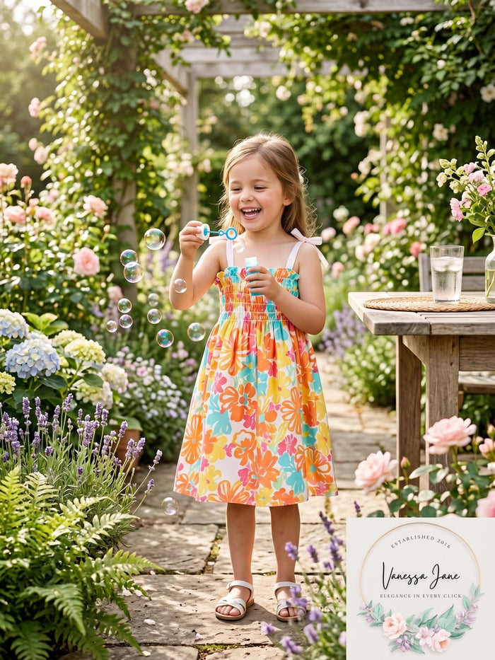First Impressions Baby Girls Printed Sundress by Vanessa Jane
