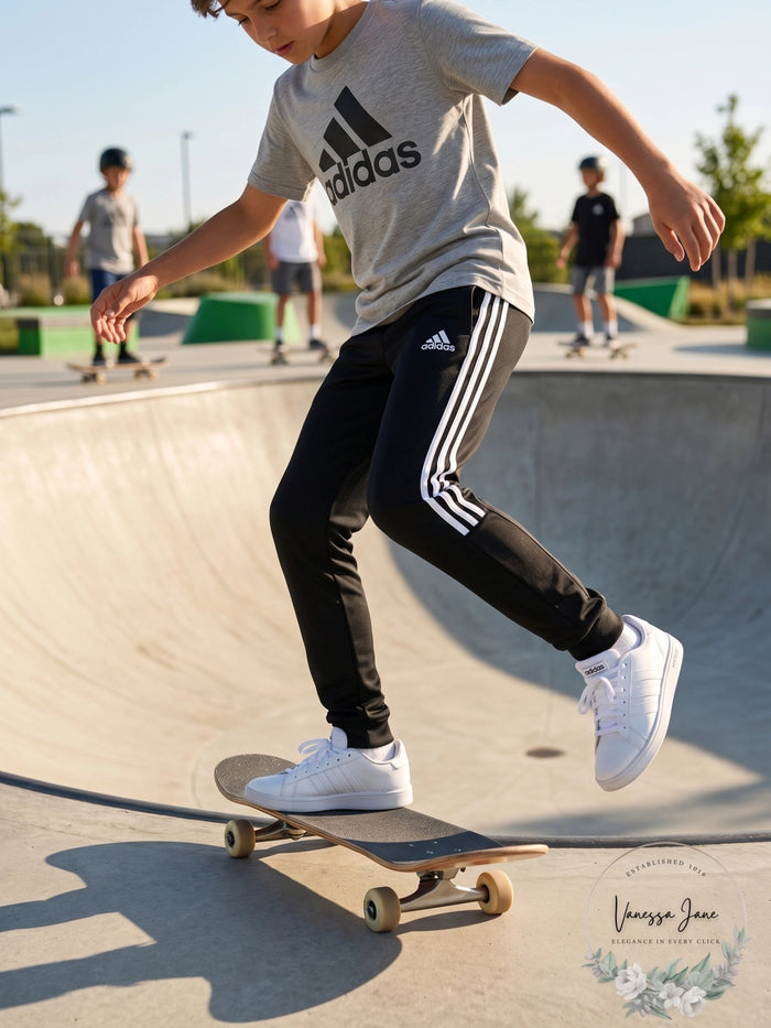 Adidas Big Boys Core 3-Stripes Joggers by Vanessa Jane
