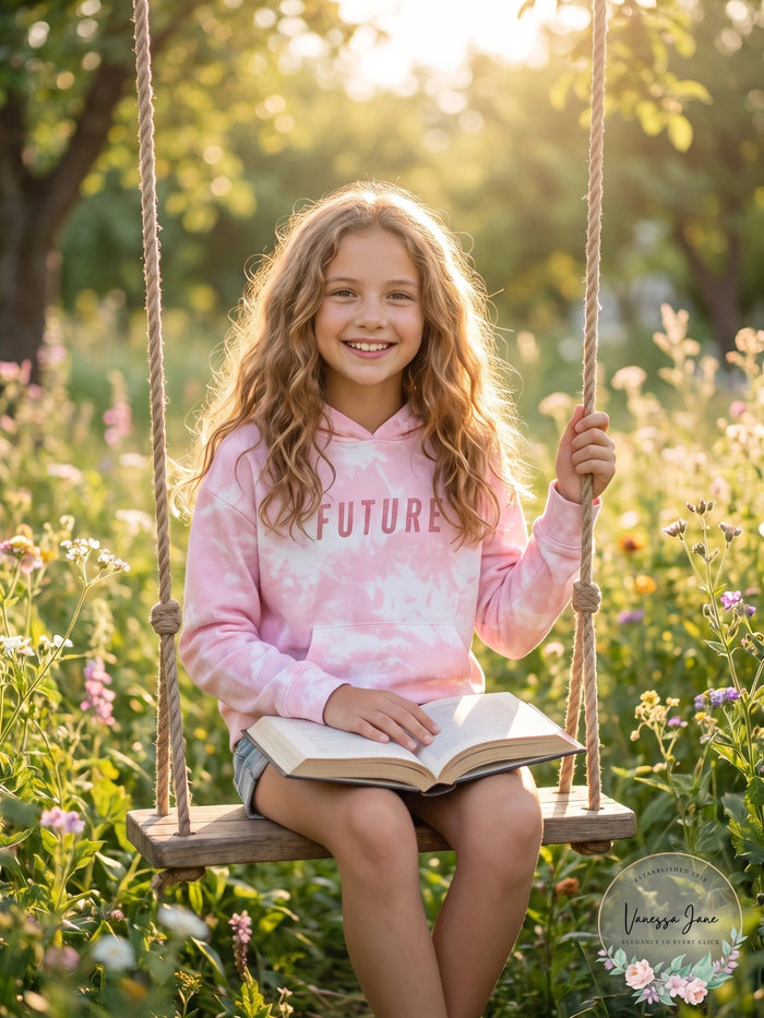 Ideology Big Girls Tie-Dyed Hoodie, Size M-10-12 by Vanessa Jane