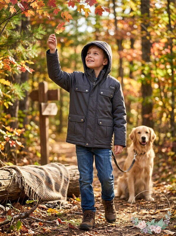 Ixtreme Boys Oxford Parka Jacket Fleece Lined Hood by Vanessa Jane