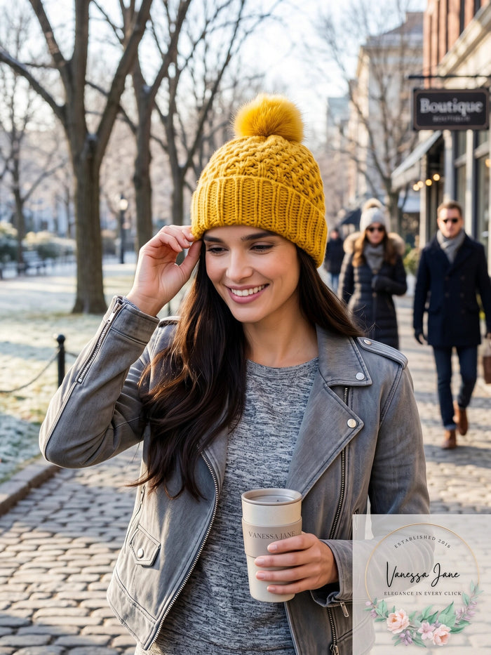Steve Madden Lurex Boyfriend Beanie by Vanessa Jane
