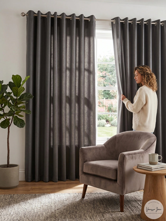 Sun Zero Grant 54″ x 95″ Grommet Top Curtain Panel by Vanessa Jane