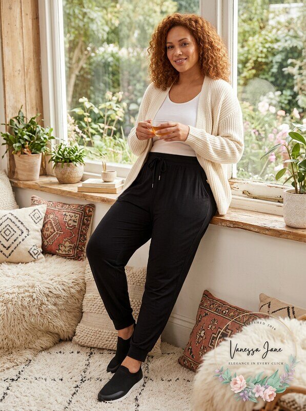 Ideology Womens Plus Velvet Sides Athletic Jogger Sweatpants by Vanessa Jane