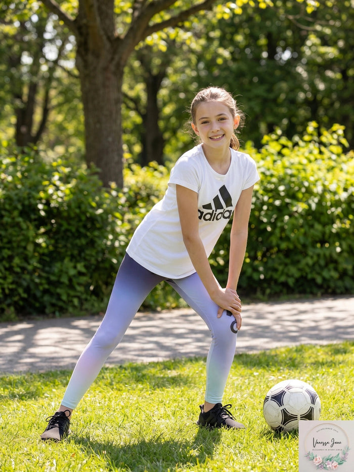 Adidas Big Girls Graphic Tights by Vanessa Jane