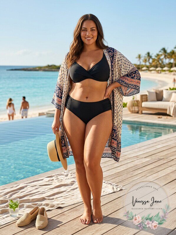 Allure Plus Size Side-Tab Bottoms, Size 20/22 by Vanessa Jane