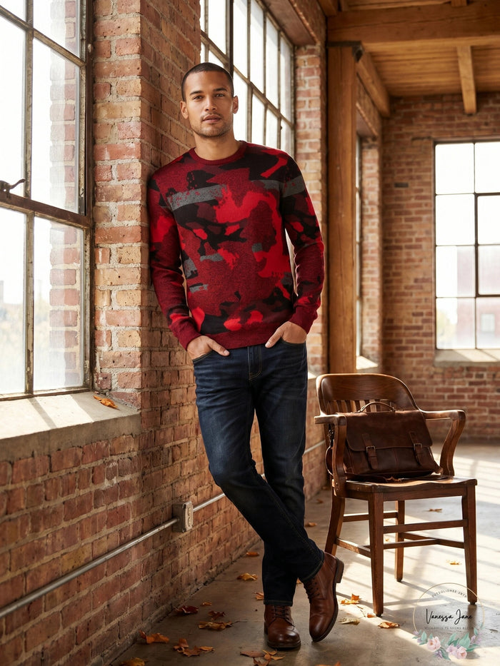 Alfani Men Rib Crewneck Sweater by Vanessa Jane