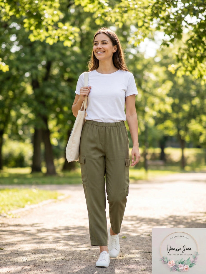 Theory Womens Pocket Silk Jogger Pants, Size Small by Vanessa Jane