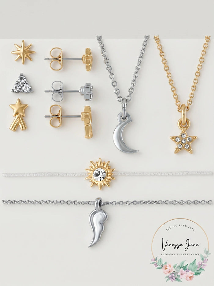 Rachel Rachel Roy Two-Tone Stud Earrings, Pendant Necklace & Bracelet 7-Pc. by Vanessa Jane